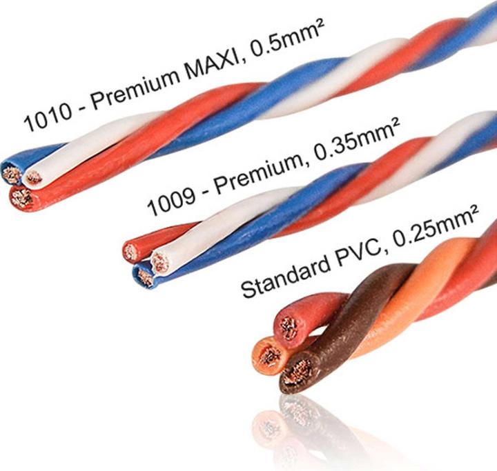 Actual product image Powerbox Systems Servo connection cable Premium Maxi, 2x0.5 mm², 1x0.3 mm², 10 m