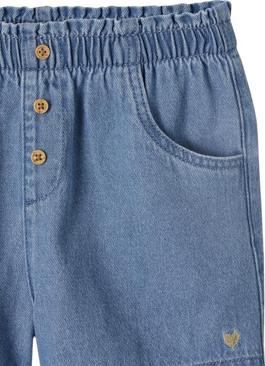 Immagine prodotto Vertbaudet Pantaloncini da bambina in denim con elastico in vita (140)