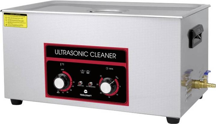 Toolcraft USC-2200 Ultraschallreiniger Bürobedarf, Schmuck, Werkstatt 480 W 22 l (40 kHz, 22000 ml)