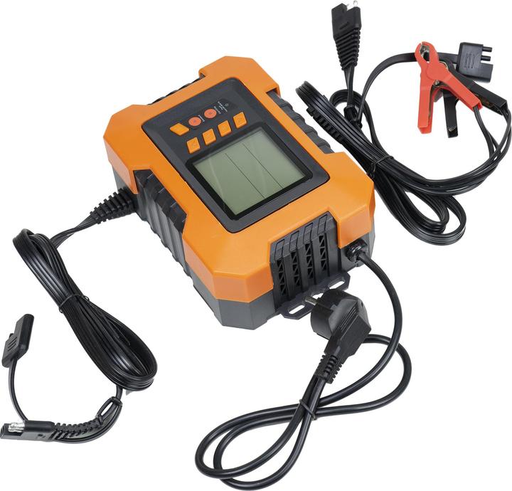 Actual product image PNI Charger and rectifier C120 for car batteries, input 230 V, output 12 V 2 A, 4 A, 8 A, 1