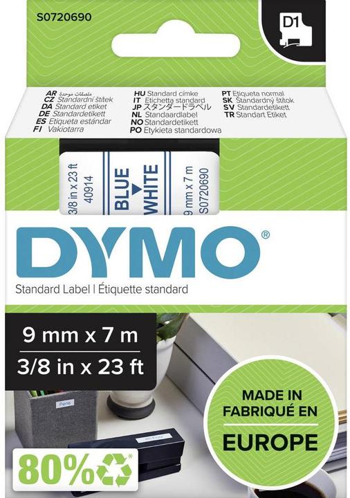 Image du produit Dymo S0720690 Bande standard (0.90 cm, Bleu)