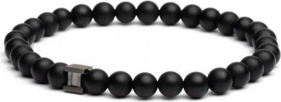 Gemini Black Mat 6mm M (Mattschwarzes 6-mm-Armband)