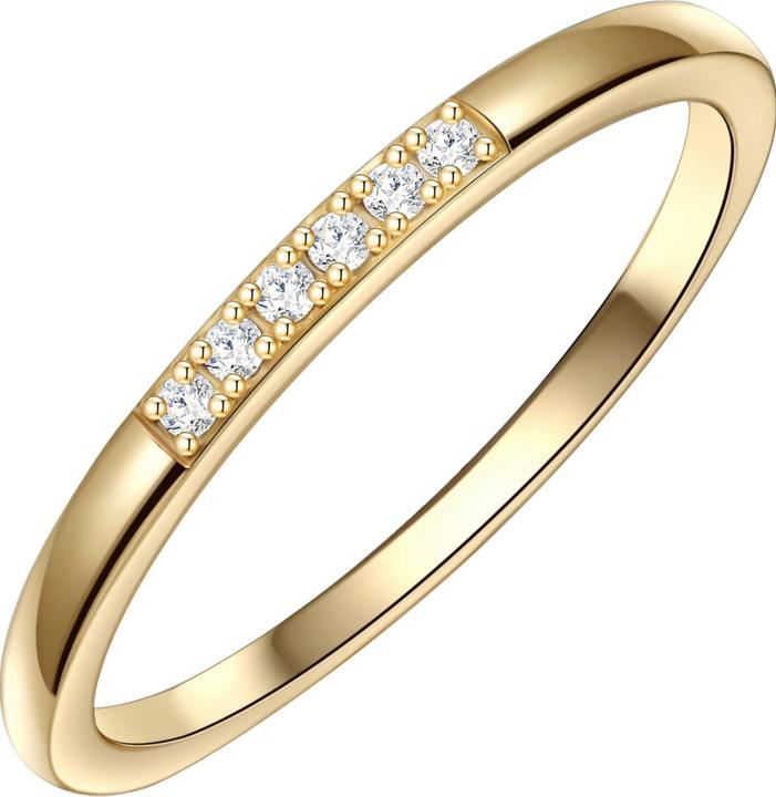 Produktbild Glanzstücke München Damen Sterling Silber Zirkonia gelbgold - 26585 (60, 925 Silber)