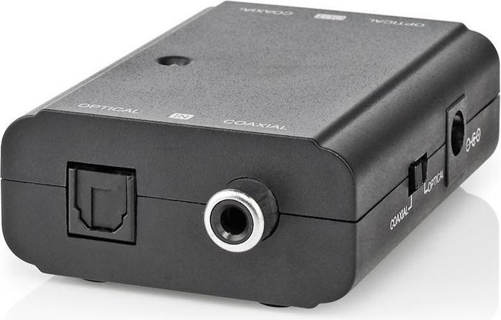 Actual product image Nedis Digital Audio Converter 2-way connections - Input: 1x S / PDIF (RCA) jack / 1x TosLink jack (0.05 m, Optical)