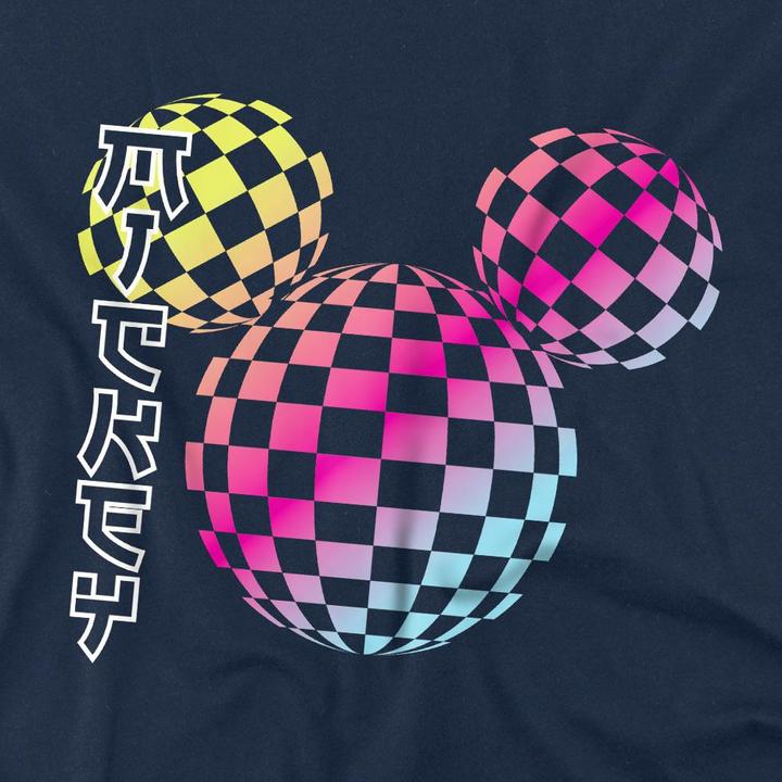 Immagine prodotto Mickey Mouse Maglietta Logo a Scacchiera Gradiente Bambini (128)