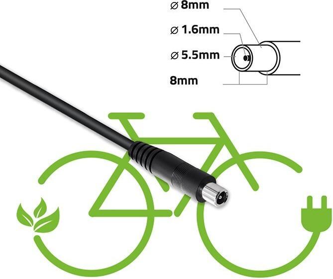 Immagine prodotto Qoltec Ladegerät für XIAOMI E-Bike 36V 42V 2A 8.0x8.0 (Coperchio della batteria per e-bike)