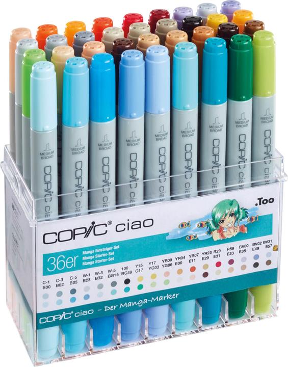 Actual product image Copic Graphic marker manga (Multicoloured, 36 x)
