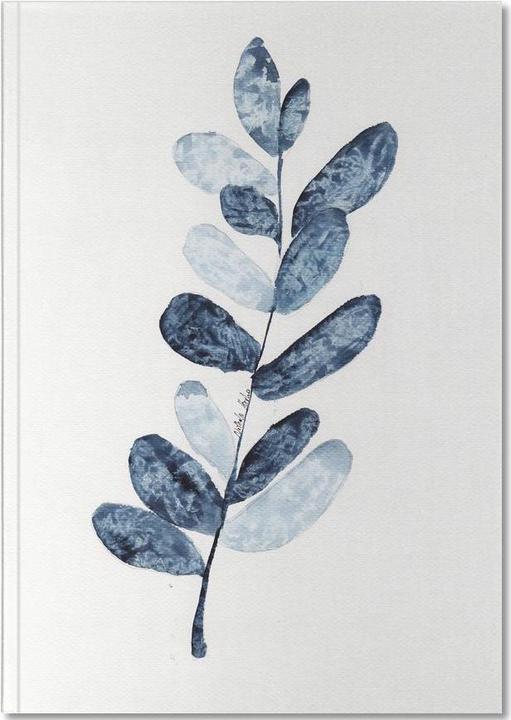 Produktbild Juniqe Blue Plant - Blätter & Pflanzen (A5, Gepunktet, Harter Einband)