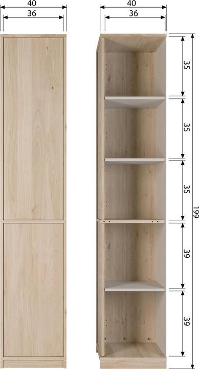 Productafbeelding Vtwonen Modulair (199 x 40 x 40 cm)