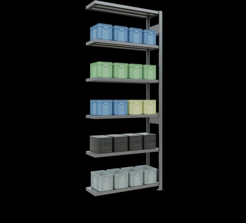 Actual product image Schulte Lagertechnik MULTIplus250 boltless add-on bay system with length bolts