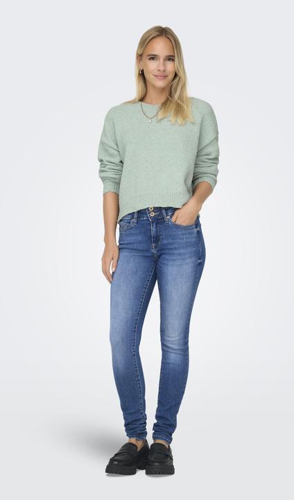 Image du produit Only Col rond Poignets côtelés Épaule basse Pull-over en maille (L)