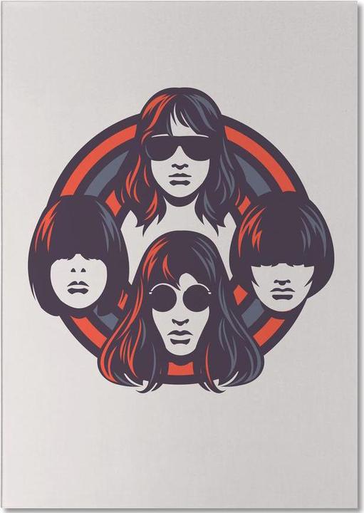 Immagine prodotto Juniqe I Ramones - minimalista (A5, Righe)