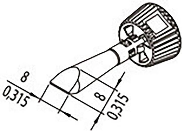 Produktbild 0142CDLF80/SB Lötspitze Spitzen-Grösse 8 mm Inhalt 1 St. (Lötkolben)