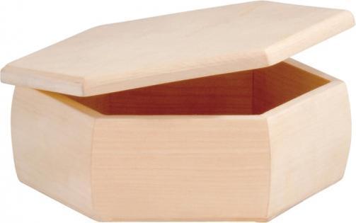 Produktbild Glorex Holzkassette 6-eck 18x6cm, FSC