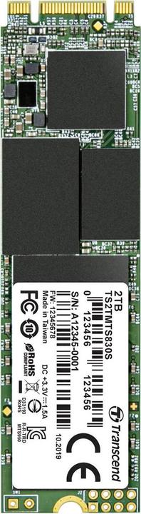 Productafbeelding Transcend 830S SSD 2 TB (2000 GB, M.2 2280)