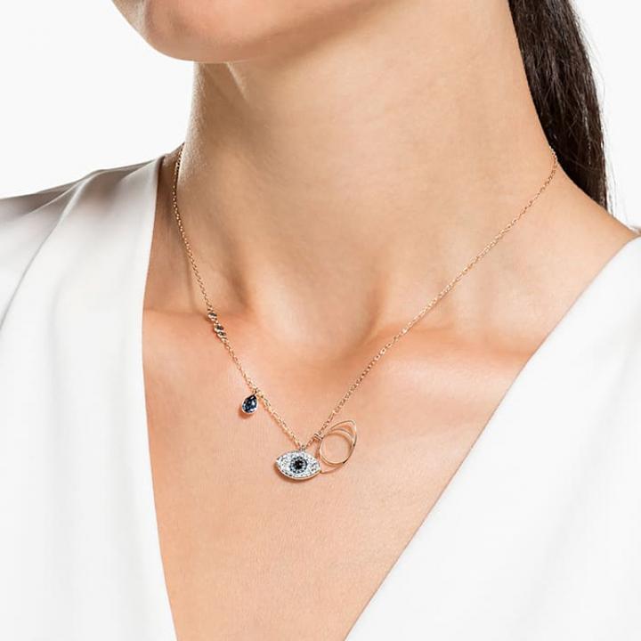 Immagine prodotto Swarovski Duo Evil Eye (Acciaio inossidabile, 38 cm)