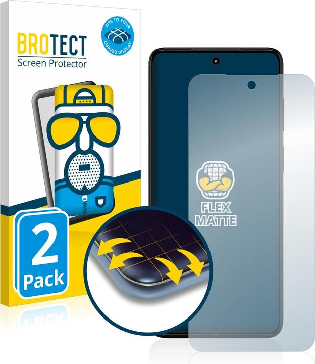 Actual product image BROTECT Full-Cover Protector Matte (2 Piece, Motorola Moto G82 5G)