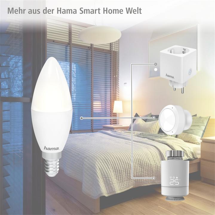 Produktbild Hama WLAN LED-Lampe (E14, 5.50 W, 470 lm, 1 x, A)