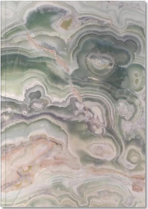 Actual product image Juniqe Gray and Gold Agate - Nature (A5, Dotted, Hardcover)