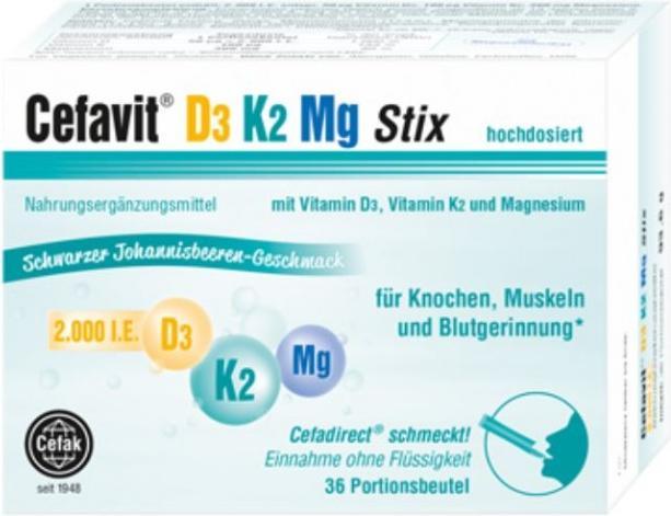 Actual product image Cefak D3 2000 K2 Mg Caps (60 Piece, Capsules, 79 g)