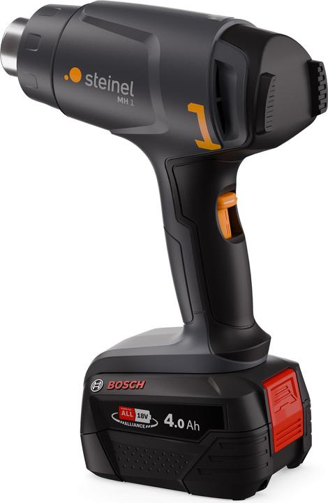 Ugello riflettore, Batteria Bosch PFA da 4,0 Ah, Ugello riduttore 20 mm, Pistola ad aria calda MobileHeat 1, Custodia per carta, Caricatore PFA