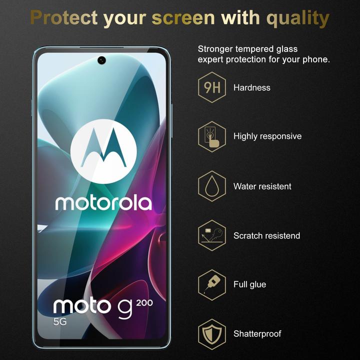 Image du produit Cadorabo Verre de protection d'écran (3 pièce(s), Motorola Moto G200 5G)