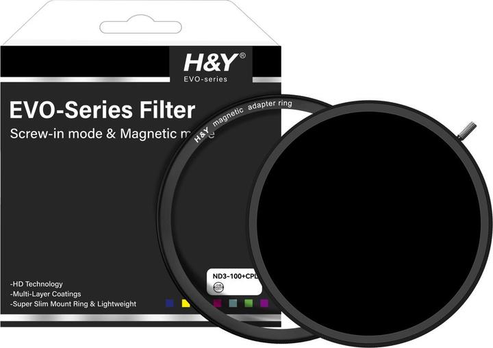 Immagine prodotto H&Y HD EVO ND3-1000 + filtro CPL 72mm (72 mm, Filtri grigi, 72 mm)