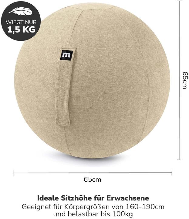 Actual product image Mokebo Ergonomischer Sitzball für Büro und Gymnastik (65 cm)