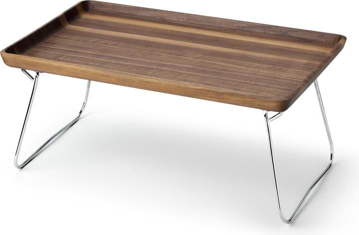 Continenta Bett-Tablett, Walnuss, 53x32x7cm
