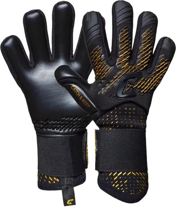 Produktbild Catch & Keep Fussballhandschuhe Revolution Gold Gr. 7 Torwart Goalie Handschuhe (7)