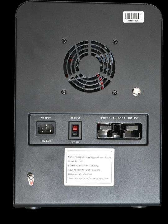 Actual product image Autosolar Powerstation 1500W "Swiss Edition" with 195W solar case (1500 Wh, 26.40 kg)