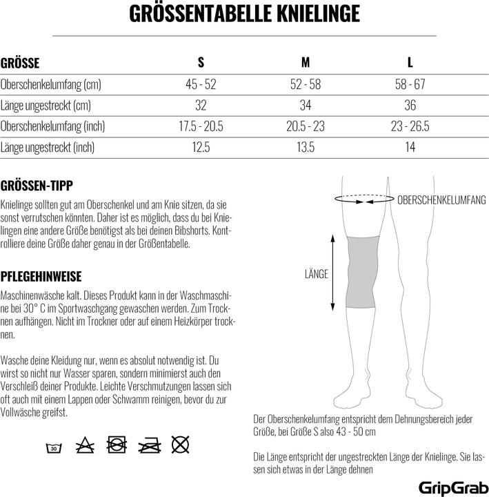 Valori nutrizionali e ingredienti GripGrab Scalda ginocchia classico (M)