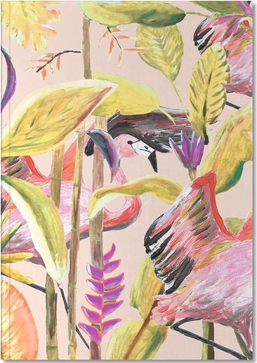 Actual product image Juniqe Wild Jungle Stories Flamingo - Flowers (A5, Dotted)