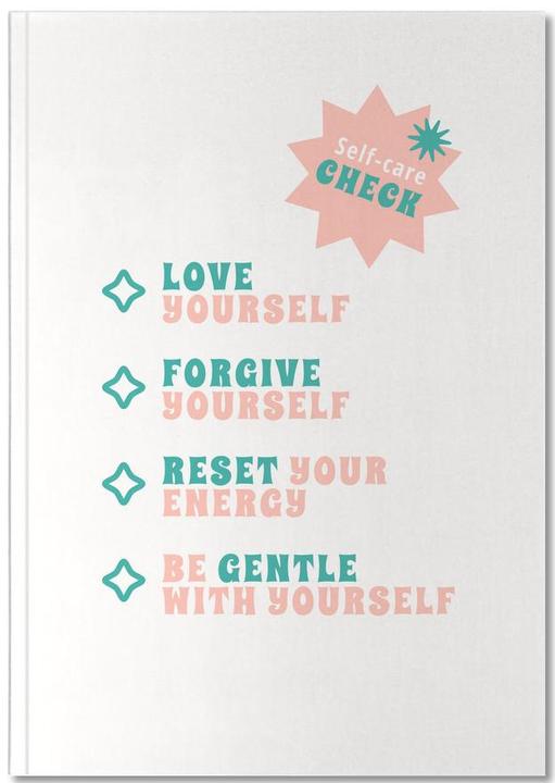 Image du produit Juniqe Self-Care Check - Citations et slogans (A5, Pointillés)