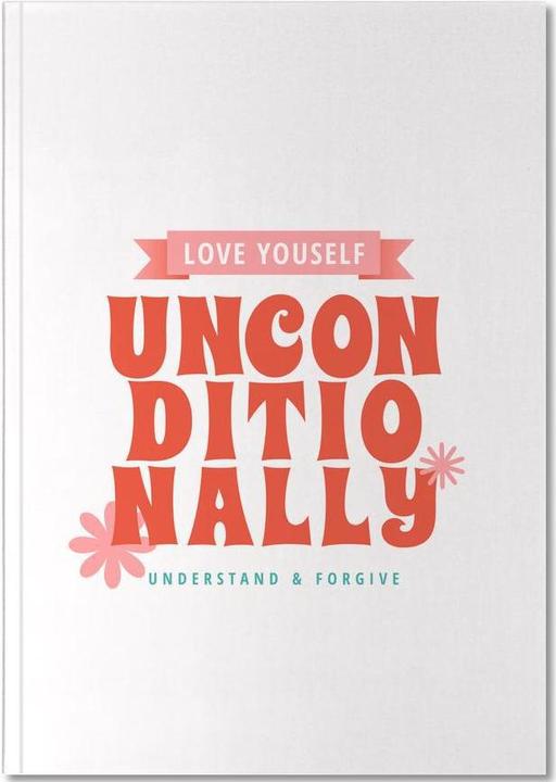 Actual product image Juniqe Love Unconditionally - Quotes & Slogans (A5, Plain)
