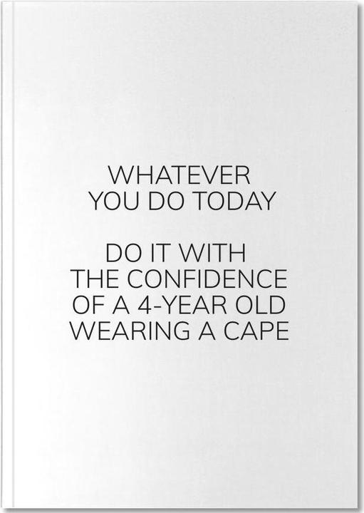 Actual product image Juniqe Confidence - Quotes & Slogans (A5, Lined)