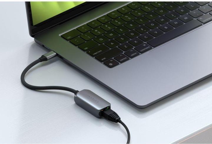 Productafbeelding Satechi USB-C naar Ethernet-adapter 2.5Gb (USB-C, RJ45 2.5 Gigabit Ethernet (1x))