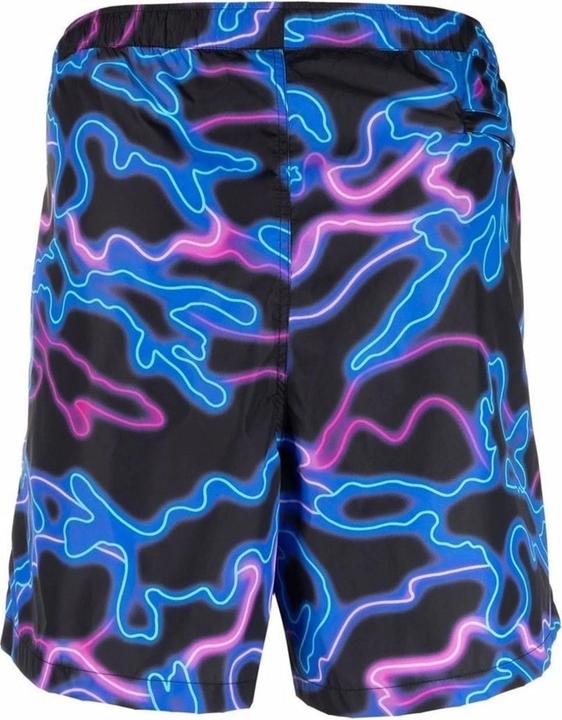 Actual product image Valentino Neon-Print Swim Shorts