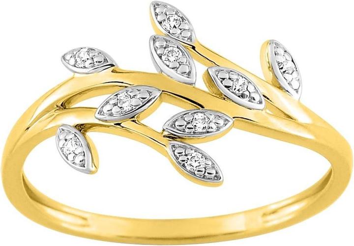 Lara Vergoldeter RING - BICOLOR - ZIRKONIA - GR. 52 (52)