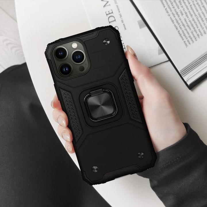 Produktbild König Design Hülle Handy Schutz für Apple iPhone 12 13 14 Pro Max Outdoor Case Cover Bumper (Apple iPhone 12, Realme 12 Pro+)