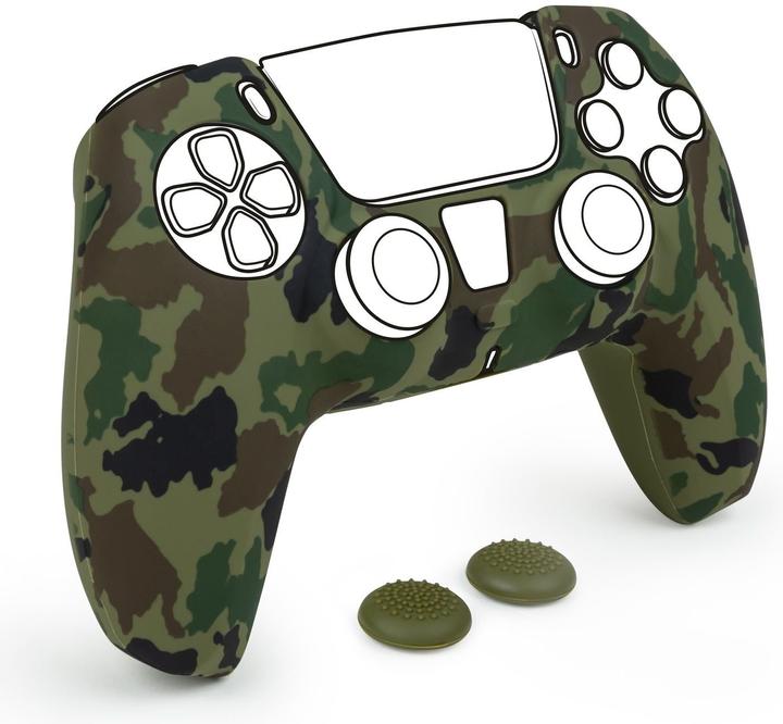 Immagine prodotto Nacon Gaming Controller Silicon Glove (verde mimetico/incl. 2 impugnature per il pollice) (PS5)