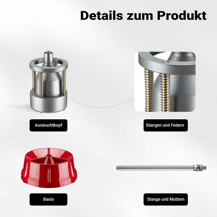 Produktbild Wiltec Mobile Reifenwuchtmaschine Auswuchtmaschine Reifenwuchtgerät Auto Reifen