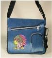 Kögler Jeans Tasche, Motiv Indianderkopf, 29x28cm