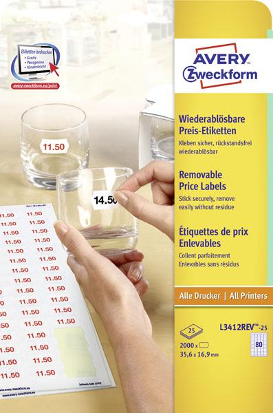 Produktbild Avery Preisetiketten