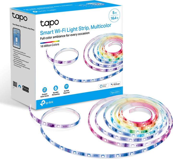 Actual product image TP-Link Tapo Smart Light Strip, Multicolour, 5m (500 cm)
