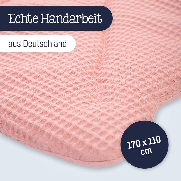 Produktbild Julius Zöllner Krabbeldecke Blatt Waffelpiqué