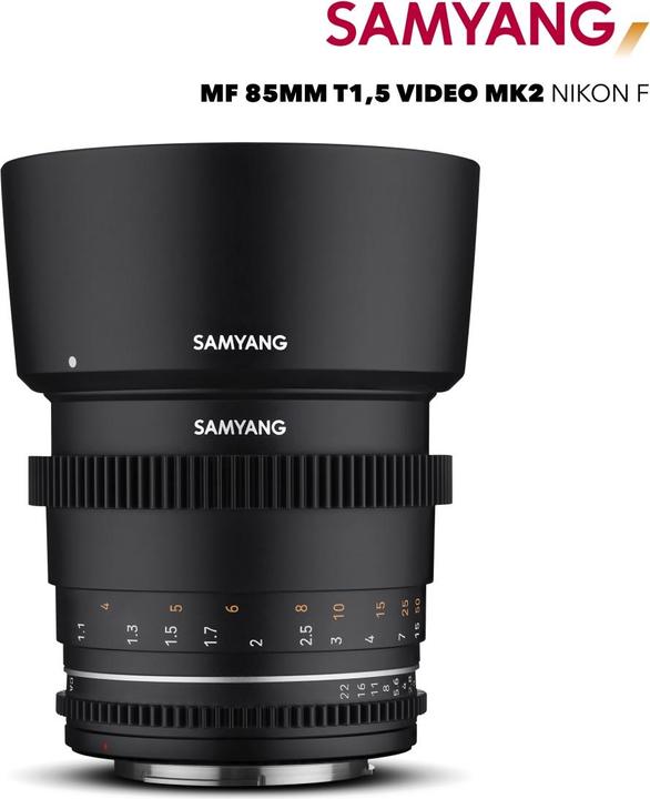 Produktbild Samyang 85mm T1.5 MK2 Nikon F (Nikon F, APS-C / DX, Vollformat)