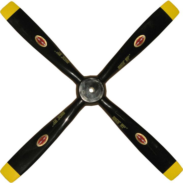 Biela Carbon Luftschraube 4-Blatt 16x8 Scale "Mustang"