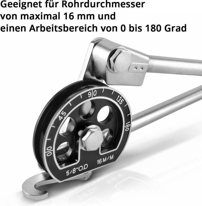 Image du produit Stahlwerk Cintreuse manuelle HTB-180 ST pour tubes de 16 mm Plage de travail 0-180 degrés (420 mm)