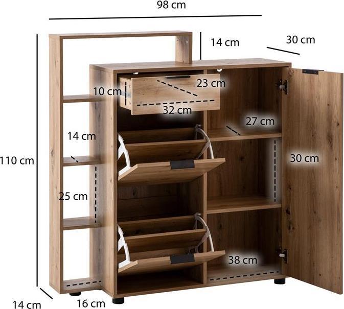 Produktbild Wohnling Eiche-Dekor